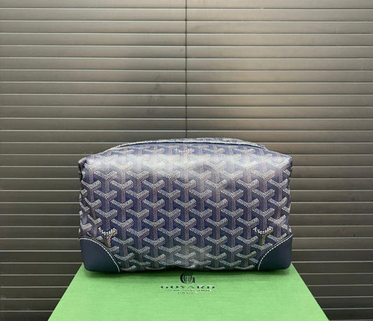 Goyard Boeing 25 Toilet Bag '' Navy Blue ''
