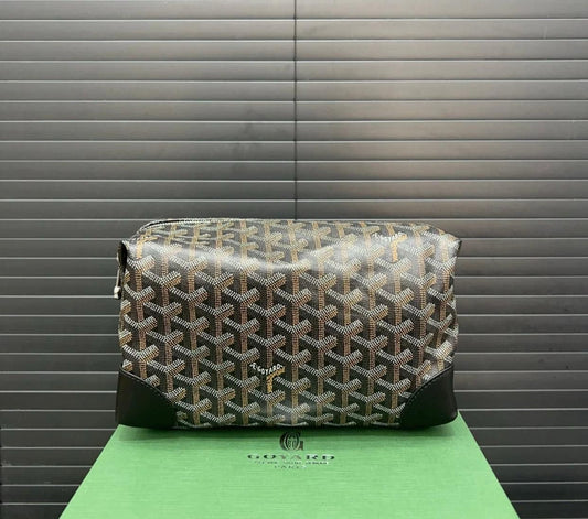 Goyard Boeing 25 Toilet Bag '' Grey Goyardine canvas''