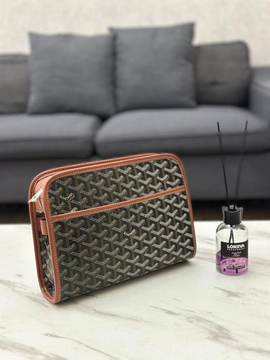 Goyard Jouvence Toiletry Bag '' Brown ''
