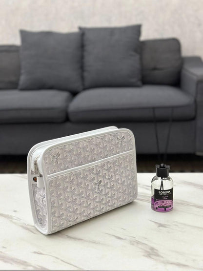 Goyard Jouvence Toiletry Bag '' White''